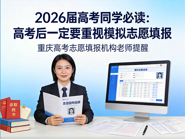 2026届高考同学必读：高考后一定要重视模拟志愿填报；重庆高考志愿填报机构老师提醒